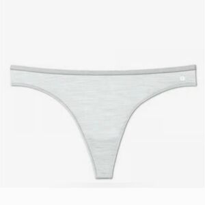 NWT Allbirds Trino Thong Underwear Peppercorn Grey Merino Wool Size XS